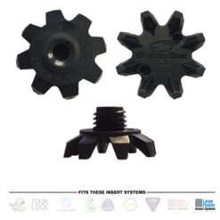 SoftSpikes Black Widow Replacement Golf Cleats -Elite Golf Gear 3htqr12flek