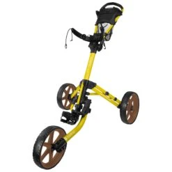 FastFold Mission 5.0 Trolley - Gold Wheels -Elite Golf Gear 3pgjbff2jxf