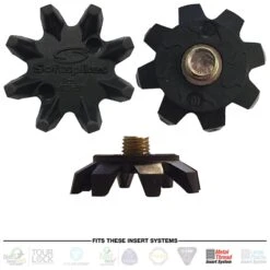 SoftSpikes Black Widow Replacement Golf Cleats -Elite Golf Gear 3wez4d1sqlu