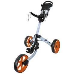 FastFold Mission 5.0 Trolley - Orange Wheels -Elite Golf Gear 5vka5ofaw45
