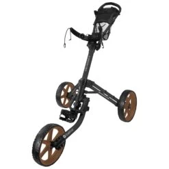 FastFold Mission 5.0 Trolley - Gold Wheels -Elite Golf Gear a4rz3coatbk