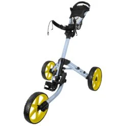 FastFold Mission 5.0 Trolley - Yellow Wheels -Elite Golf Gear cgwe04vviod