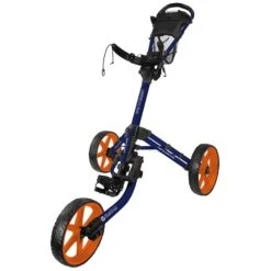 FastFold Mission 5.0 Trolley - Orange Wheels -Elite Golf Gear ebwy1ckok51