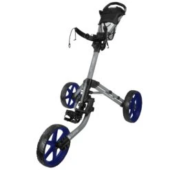 FastFold Mission 5.0 Trolley - Navy Wheels -Elite Golf Gear hicisuhdksi