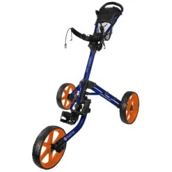FastFold Mission 5.0 Trolley - Orange Wheels -Elite Golf Gear jg2zczc2qqt