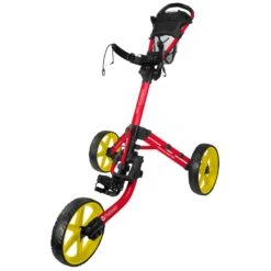 FastFold Mission 5.0 Trolley - Yellow Wheels -Elite Golf Gear l3hrtfmwbbp