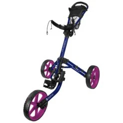 FastFold Mission 5.0 Trolley - Fuchsia Wheels -Elite Golf Gear ntpgai3zgdp