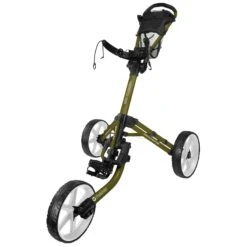 FastFold Mission 5.0 Trolley - White Wheels -Elite Golf Gear nv101ojt014