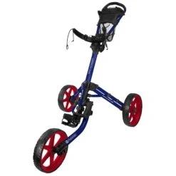 FastFold Mission 5.0 Trolley - Red Wheels -Elite Golf Gear rvzwuylyyky