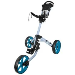 FastFold Mission 5.0 Trolley - Aqua Wheels -Elite Golf Gear sfs2gp2piyr