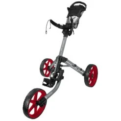 FastFold Mission 5.0 Trolley - Red Wheels -Elite Golf Gear v5nw5cueovo