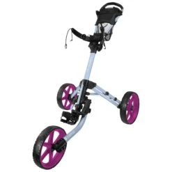 FastFold Mission 5.0 Trolley - Fuchsia Wheels -Elite Golf Gear vyjmxnrum0r
