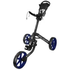 FastFold Mission 5.0 Trolley - Navy Wheels -Elite Golf Gear wtuxpmyptua