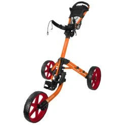 FastFold Mission 5.0 Trolley - Red Wheels -Elite Golf Gear xsav5y3hg12