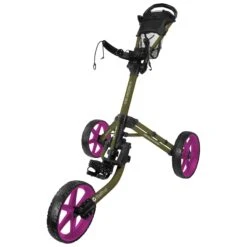 FastFold Mission 5.0 Trolley - Fuchsia Wheels -Elite Golf Gear y5pjp1tluto